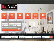 Tablet Screenshot of immobiliereparent.com